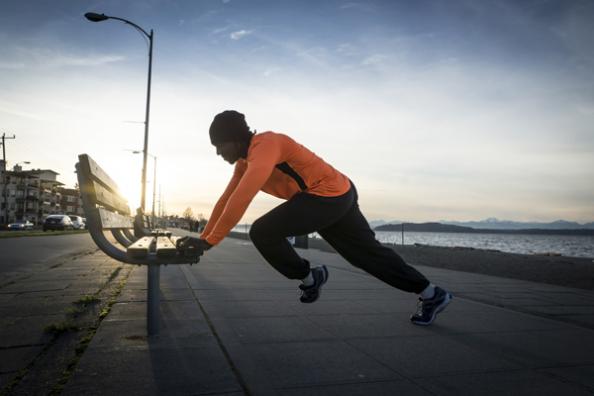 Stretching before a workout