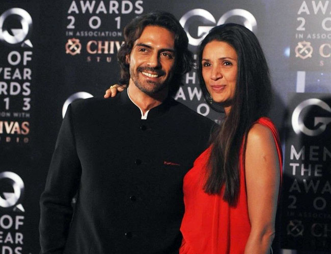 Arjun Rampal And Mehr jessia